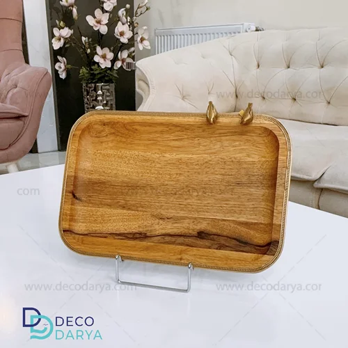سینی مستطیل کوچگ گلدن برد کد 9443
