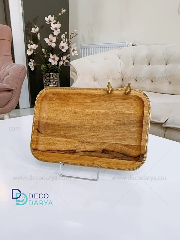 سینی مستطیل کوچگ گلدن برد کد 9443