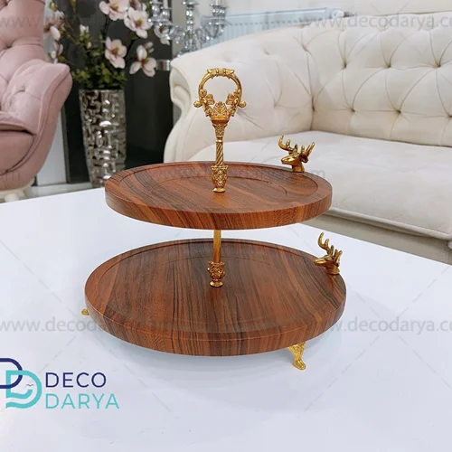 شیرینی خوری دوطبقه چوب گوزن