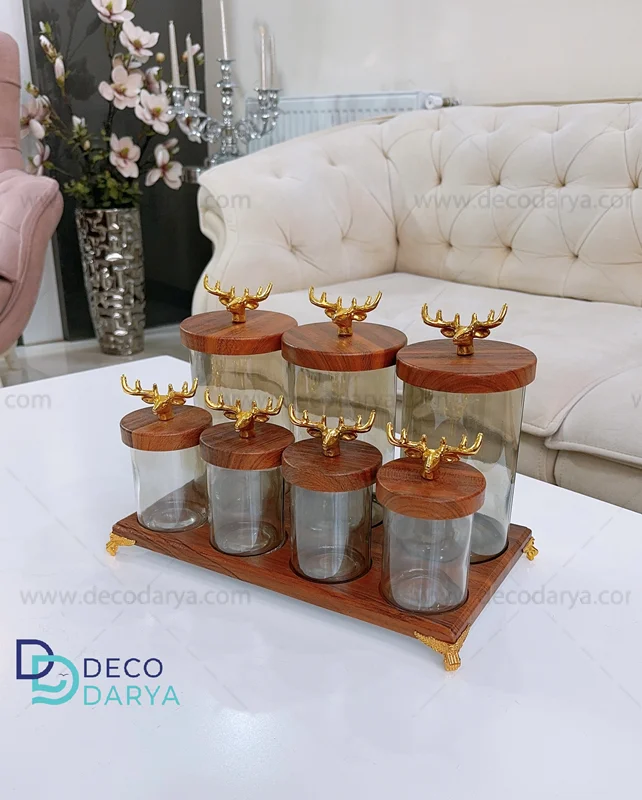 پاسماوری هفت پارچه چوب گوزن
