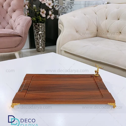 سینی مستطیل چوب گوزن