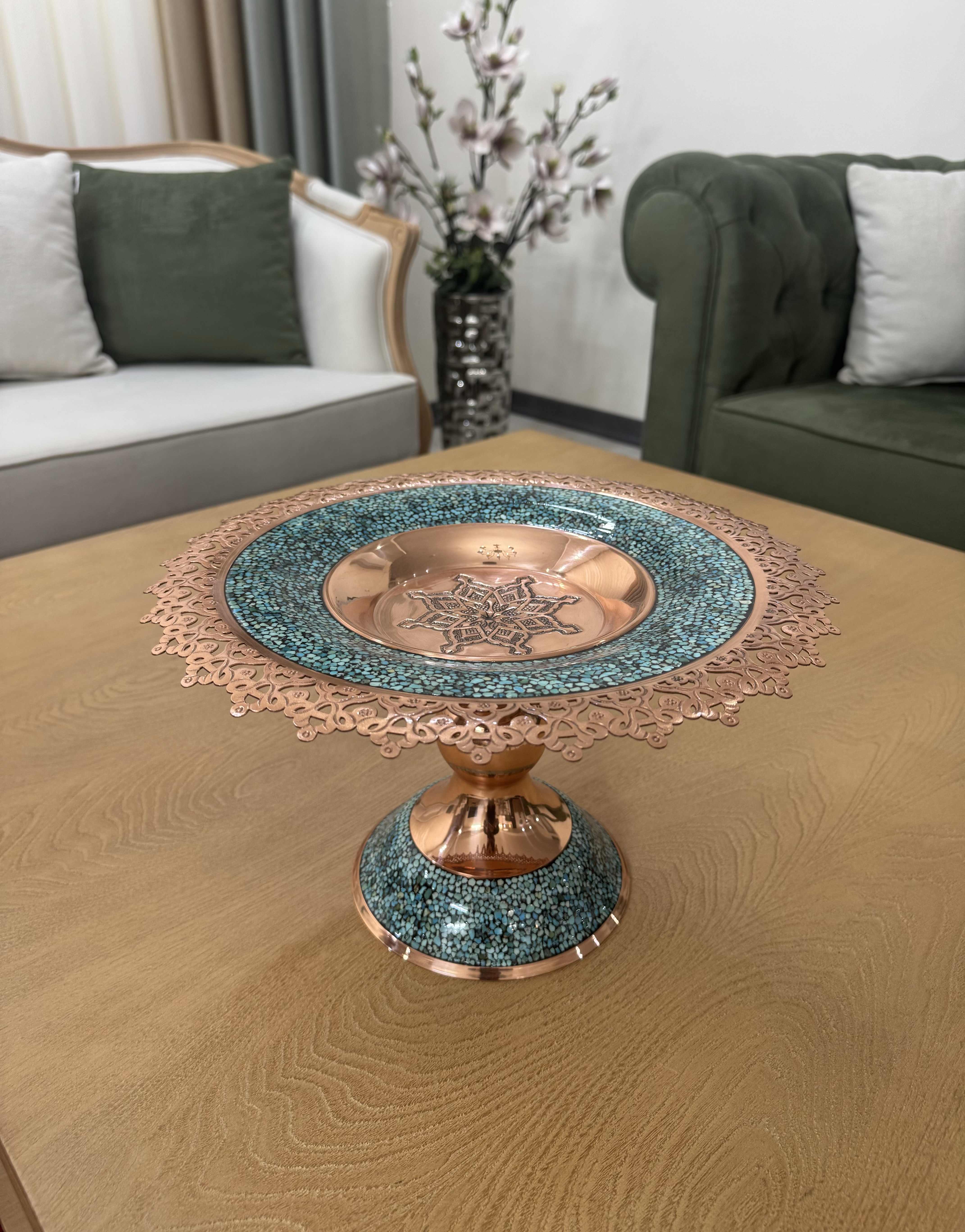 شیرینی خوری (میوه خوری) ۳۳ مس و فیروزه