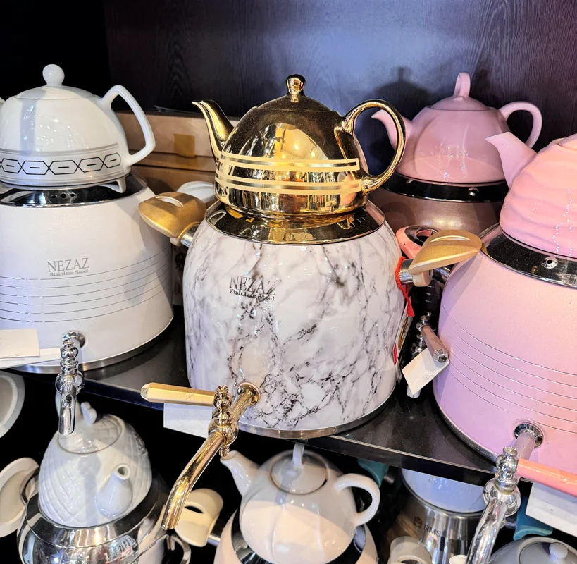 کتری قوری نزاز طرح سنگ کد 3024